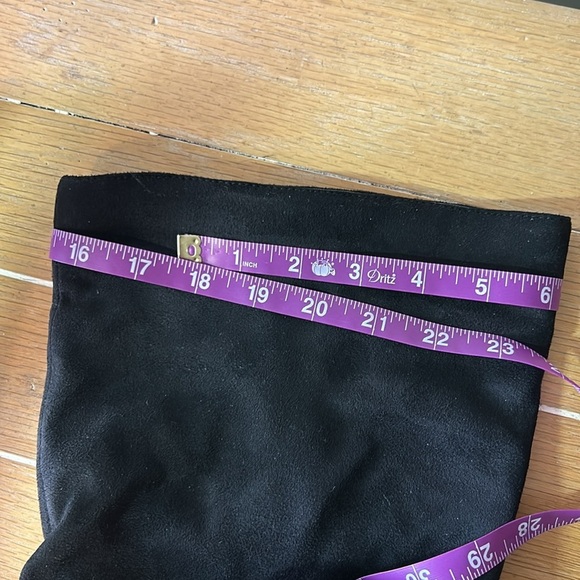 Lane Bryant heeled boots size 11 W inside zipper soft faux suede new 3.5” heel - Picture 13 of 17